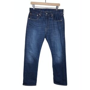 Levi Strauss Co 501 Mens Jeans Dark Wash Button‎ Fly Size W32 L29 Iconic